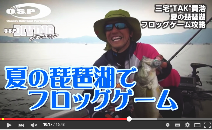 琵琶湖でフロッグ動画